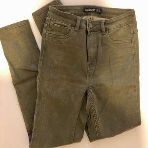 Zara Olive Green Jeans